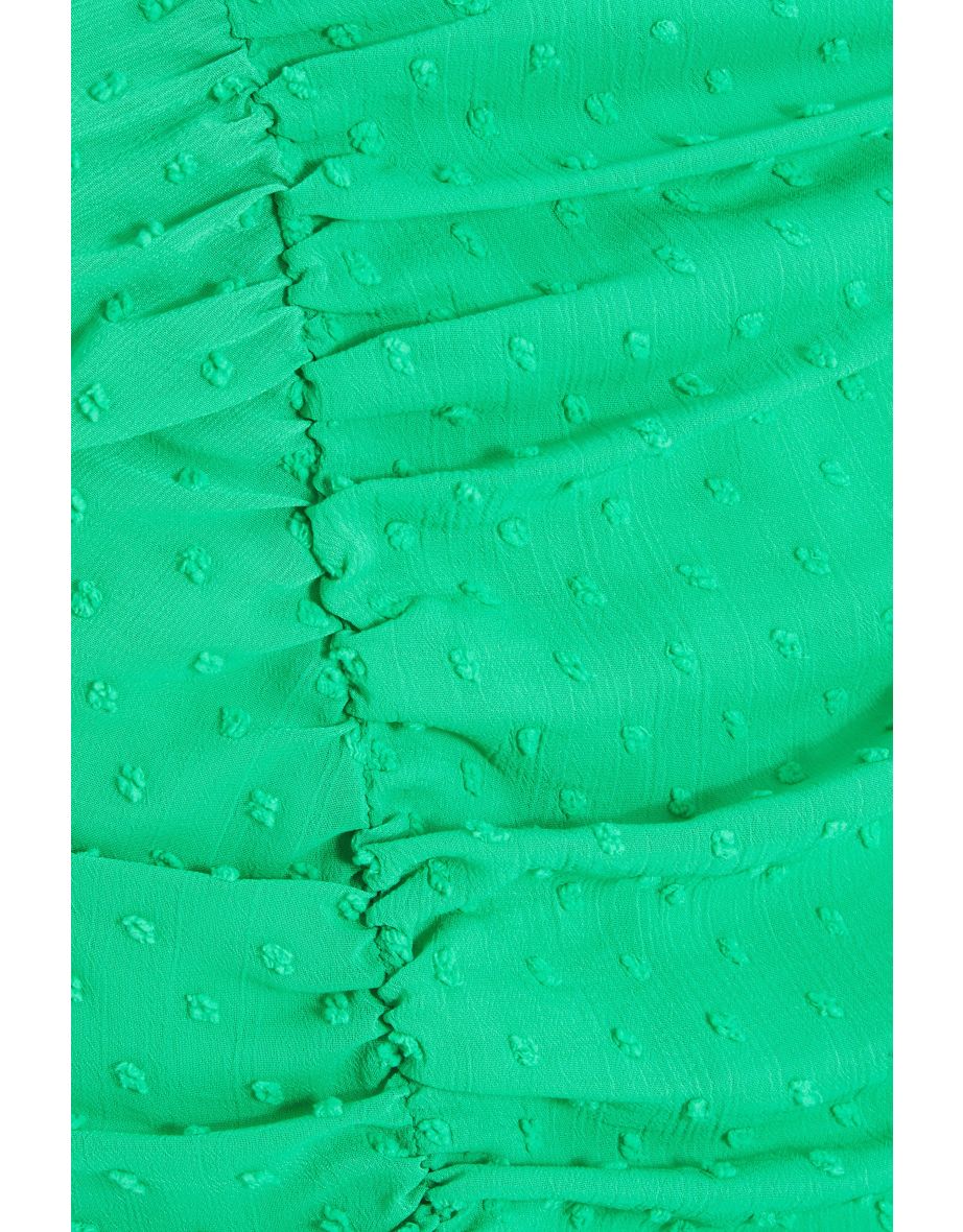 Green Polka Dot Mini Skirt - 5