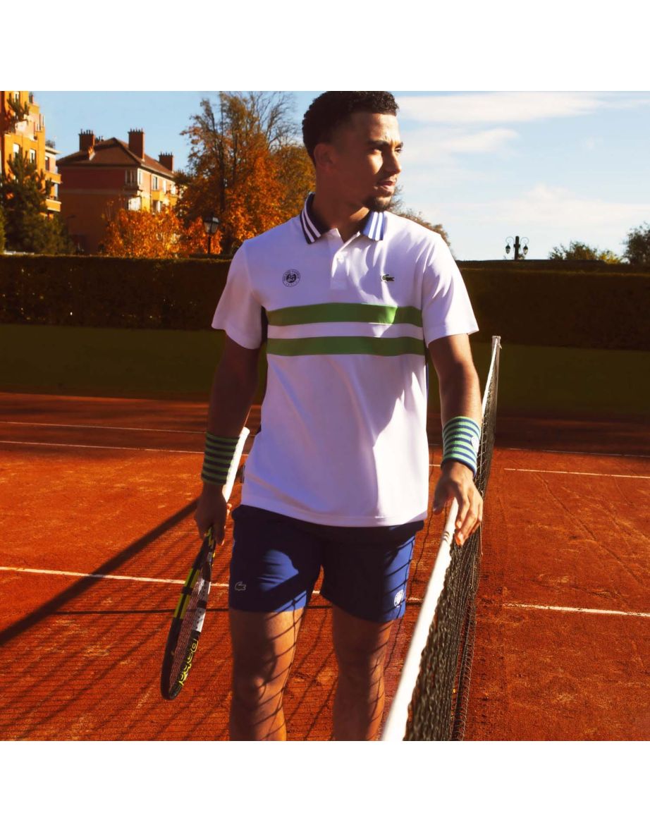 Men's Lacoste Sport Roland-Garros Polo Shirt in White
