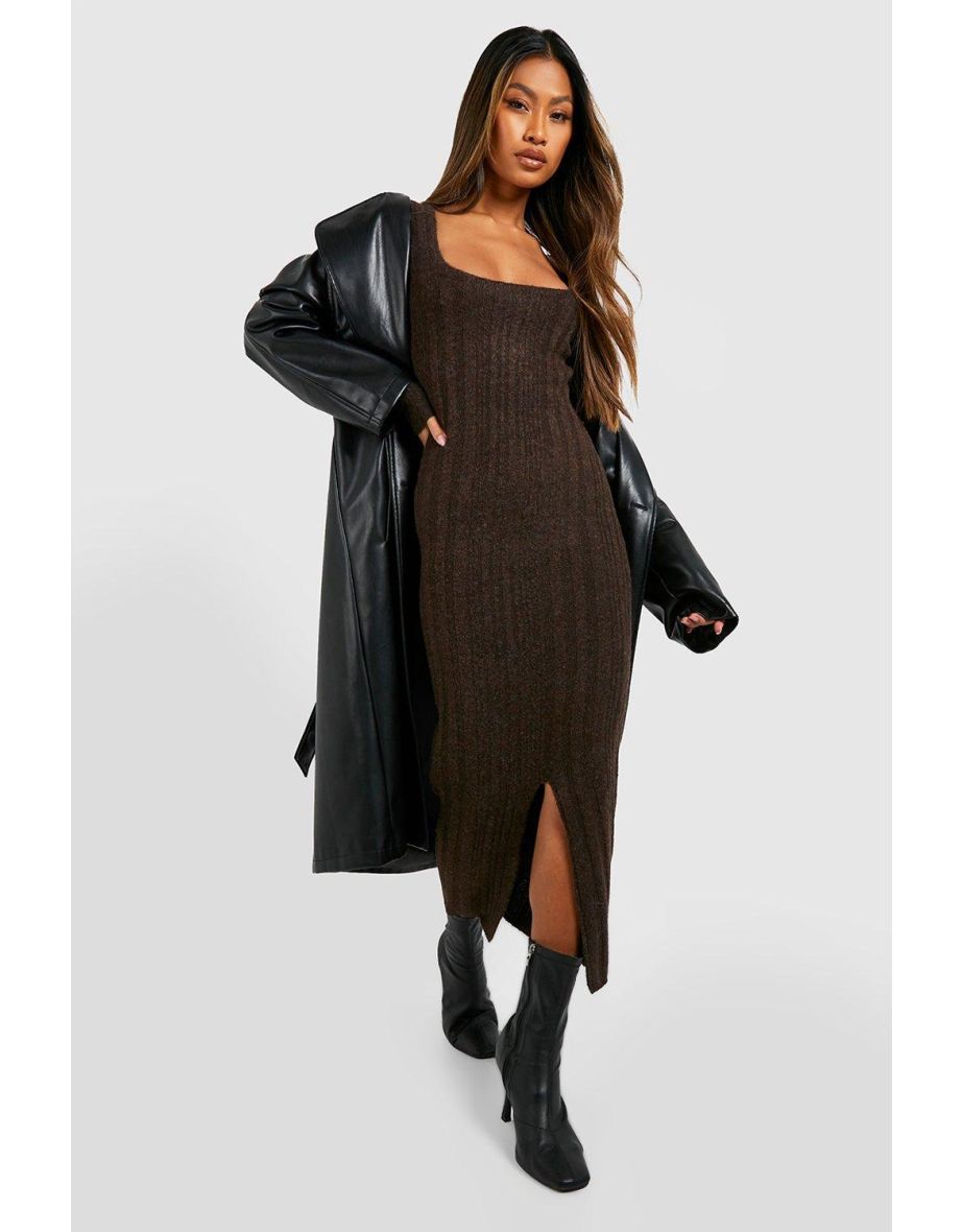 Knitted midaxi dress discount