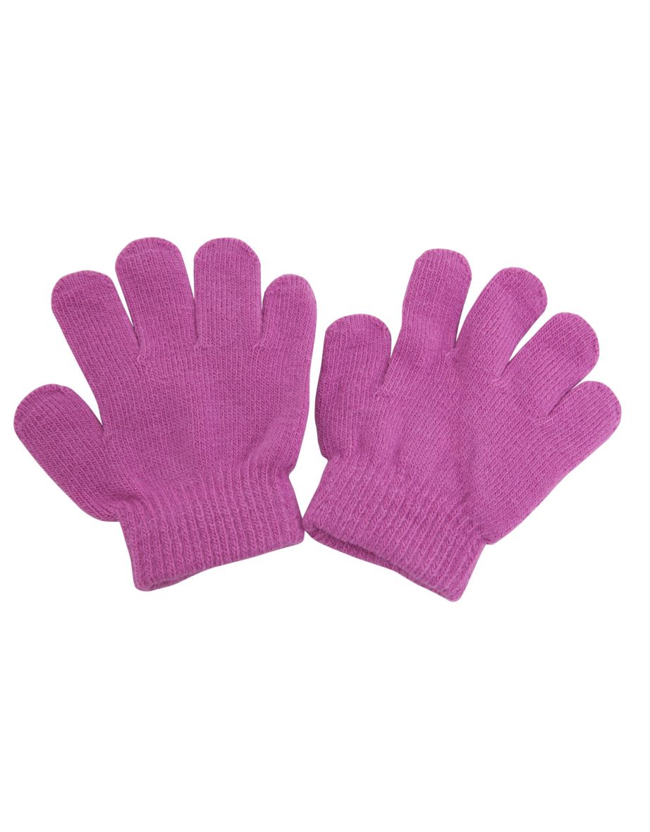 Childrens/Kids Winter Magic Gloves - Pink