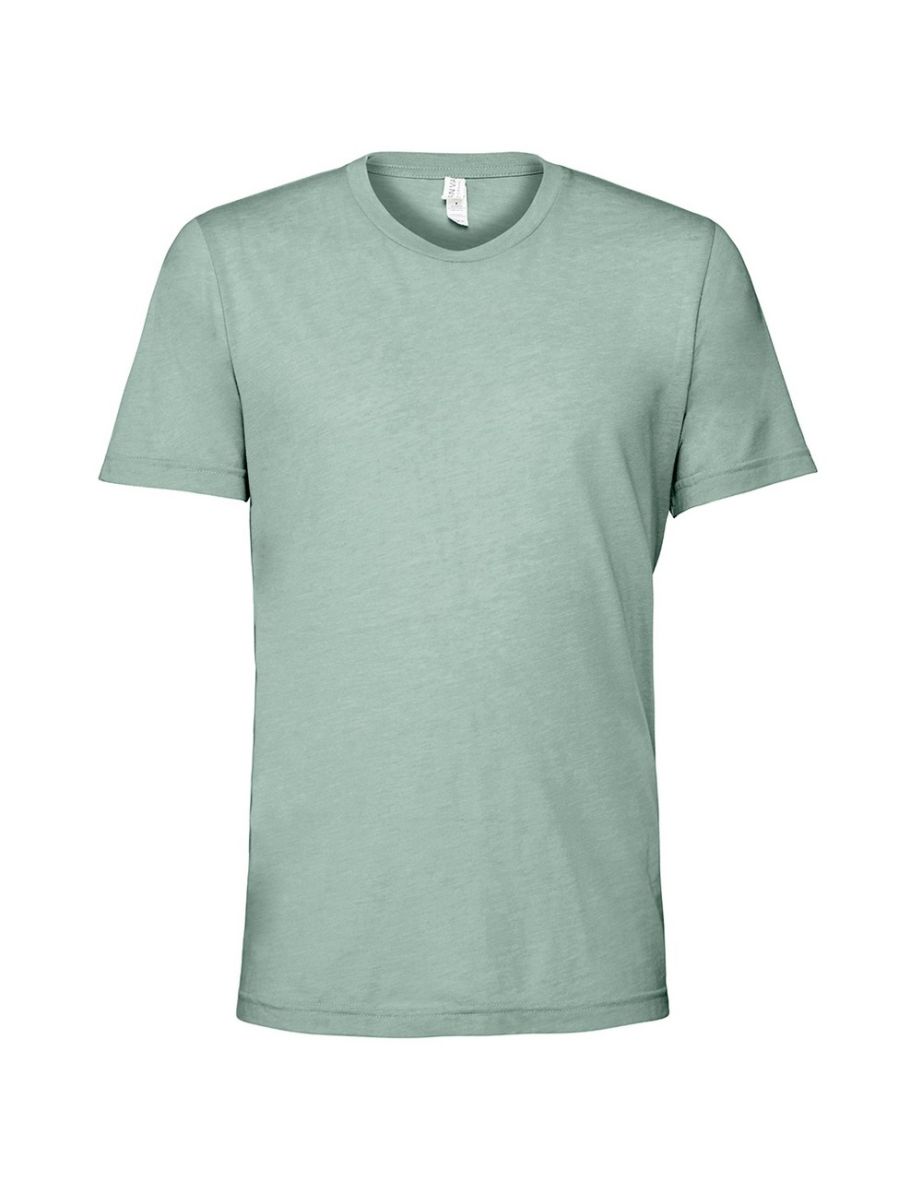 Bella + Canvas Adults Unisex Tri-Blend T-Shirt - Dusty Blue Triblend