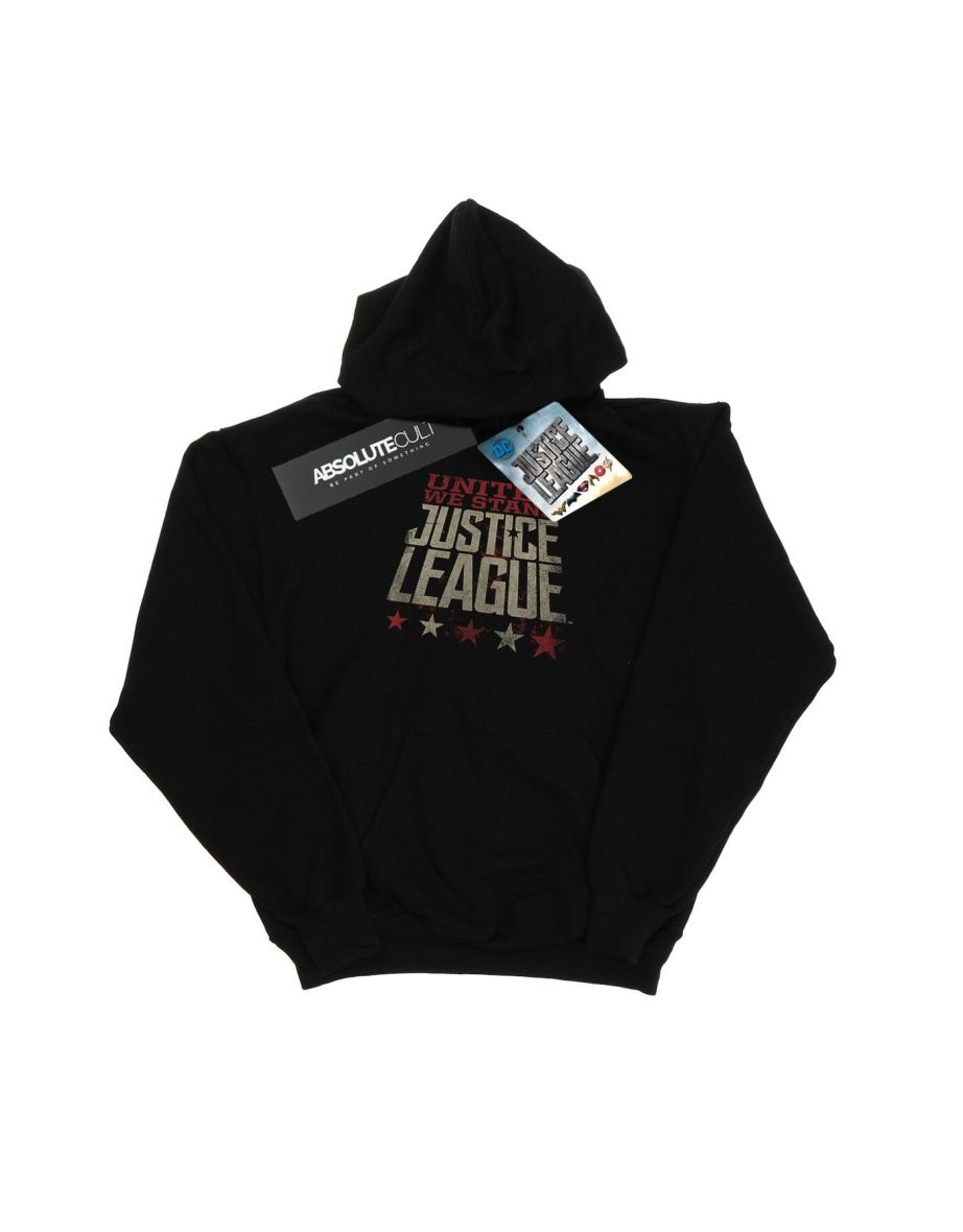 DC Comics Boys Justice League Movie United We Stand Hoodie - Black