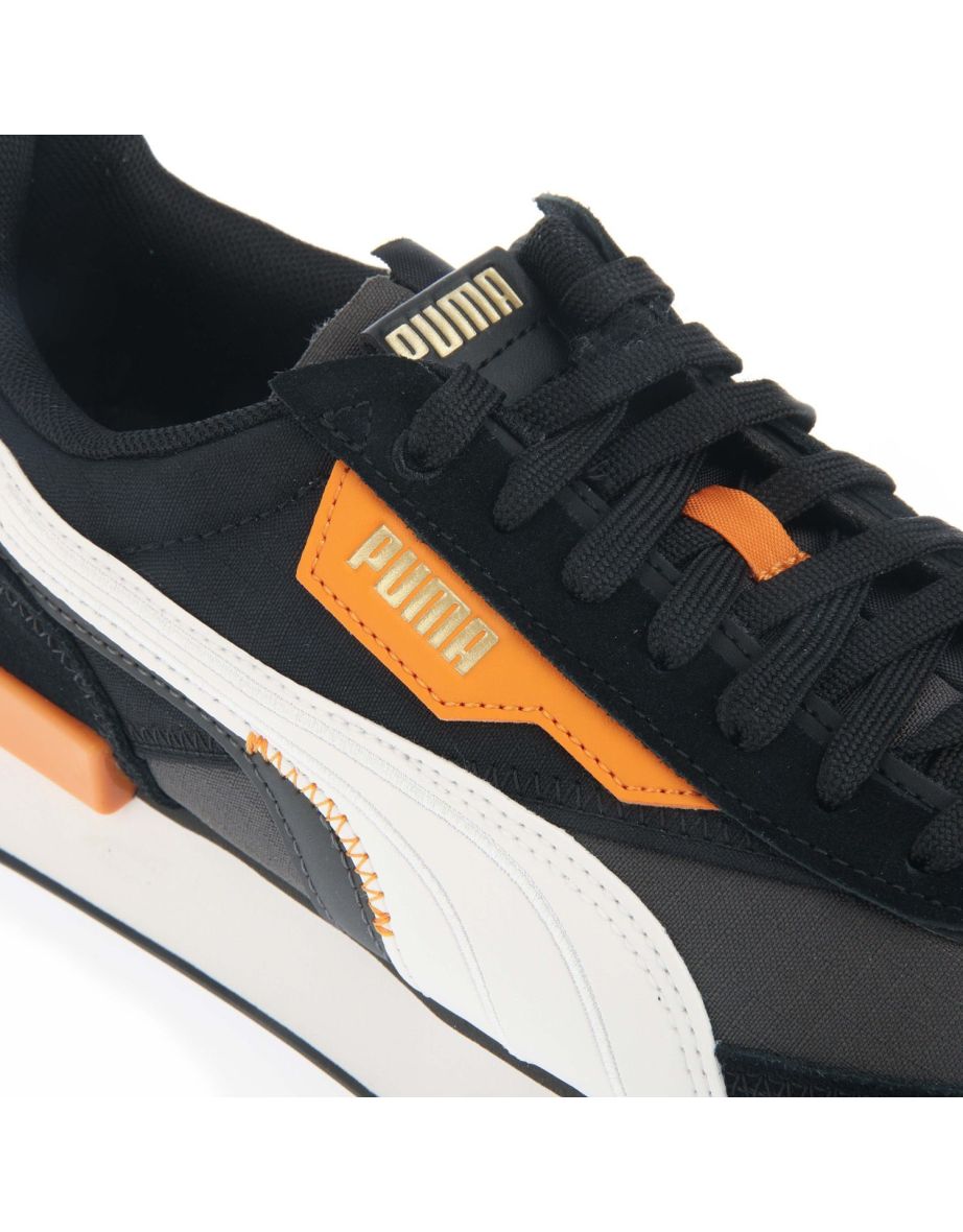 Men's Puma Future Rider Displaced Trainers in Black - 4