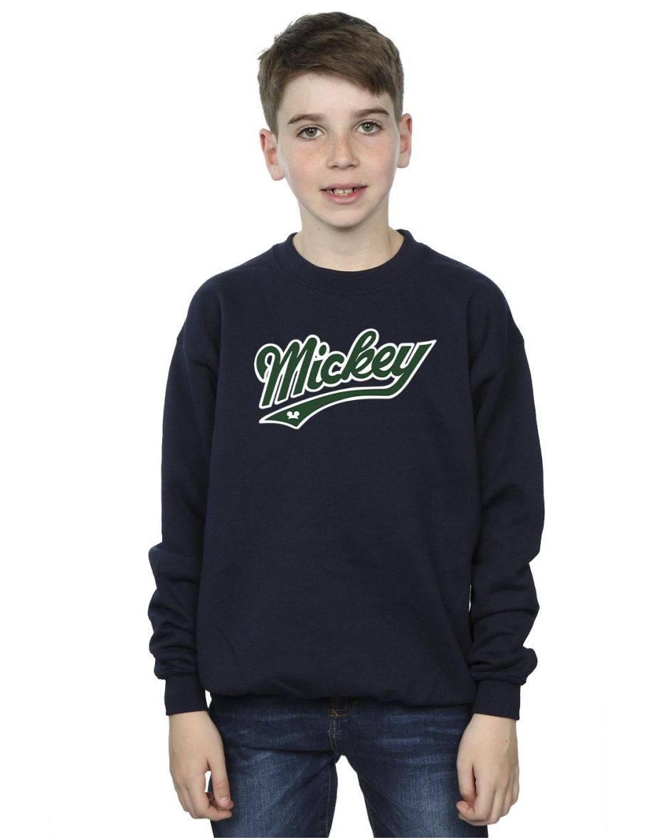 Disney Boys Mickey Mouse Bold Sweatshirt - Navy Blue