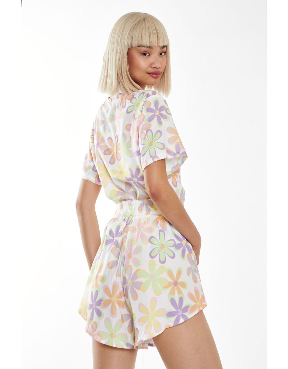 Pastel 60s Floral Shorts - 3