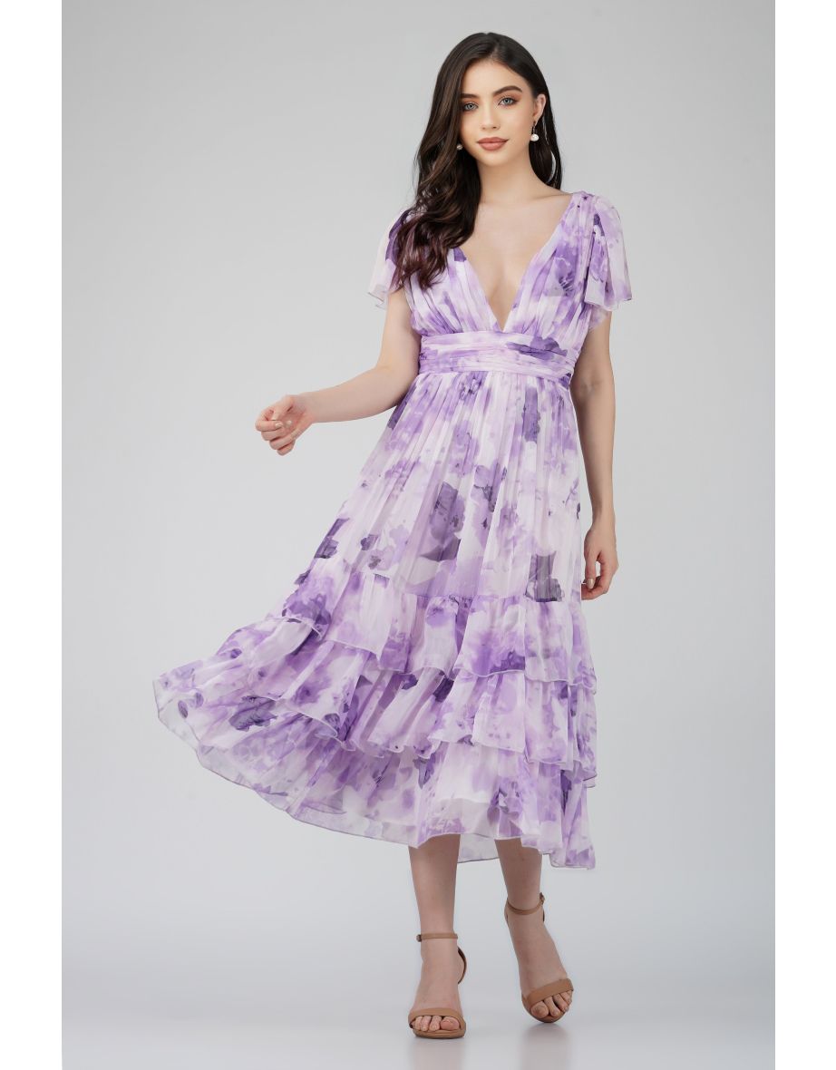 Madison Lavender Chiffon Bridesmaid Dress
