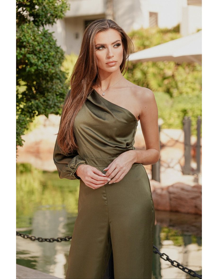 TFNC Delali Olive Green Jumpsuit - 3
