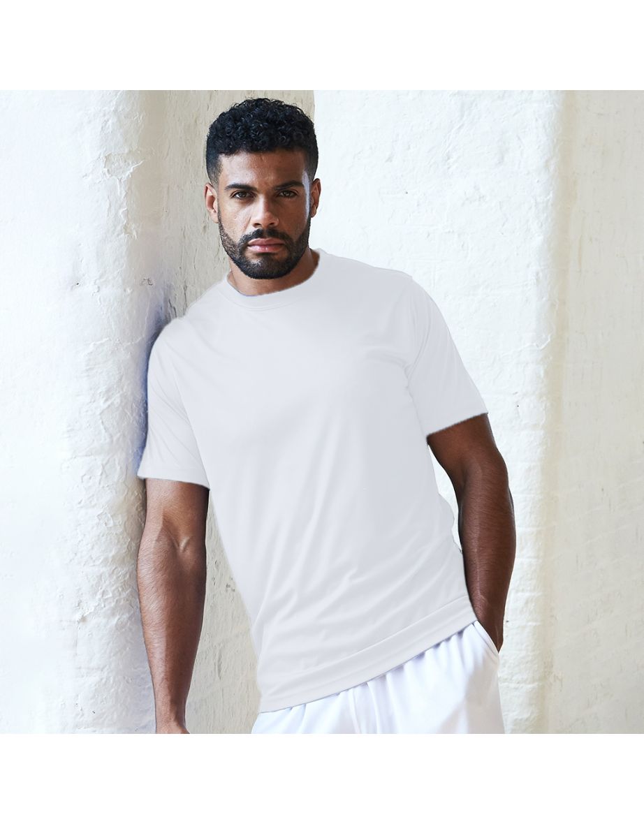 AWDis Just Cool Mens Smooth Short Sleeve T-Shirt - Arctic White - 1