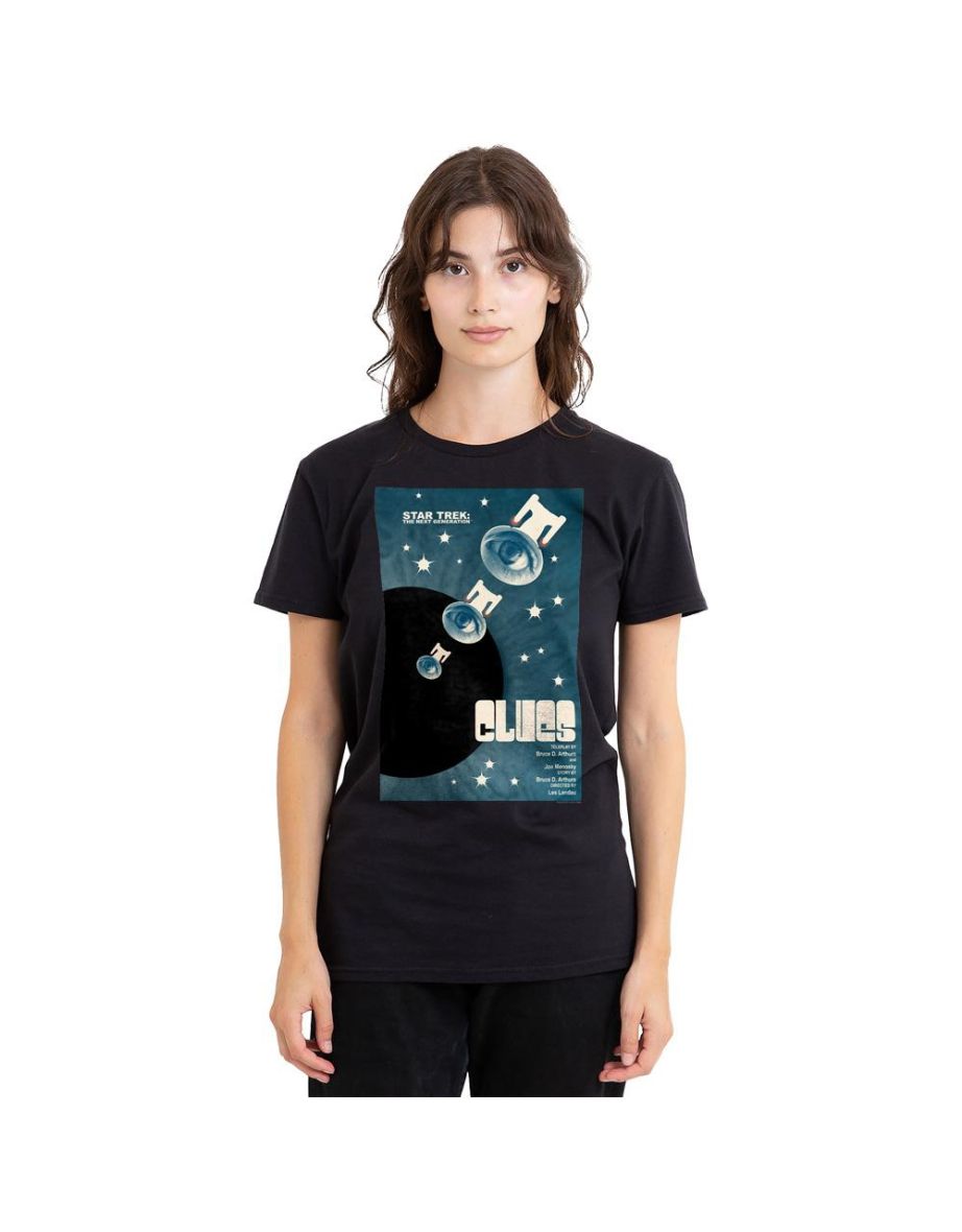 Star Trek Unisex Adult The Next Generation Season 4 Episode 14 T-Shirt - Black