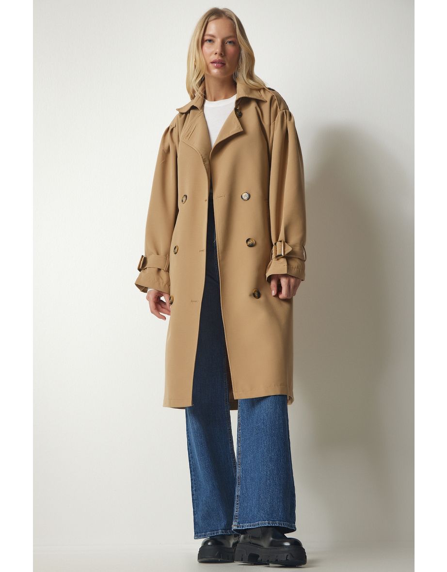 Womens camel belted coat on sale
