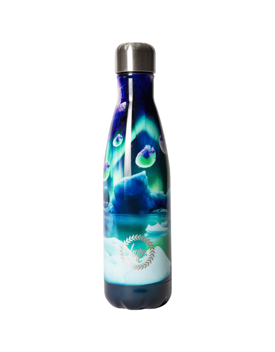 Hype Alien Landscape Thermal Water Bottle - Blue/Green