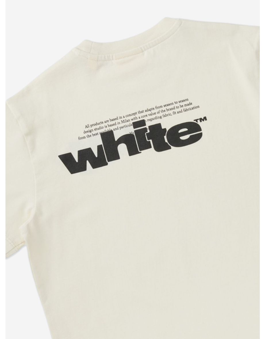 Off-White Kids Type Graphic T-Shirt in White - 3