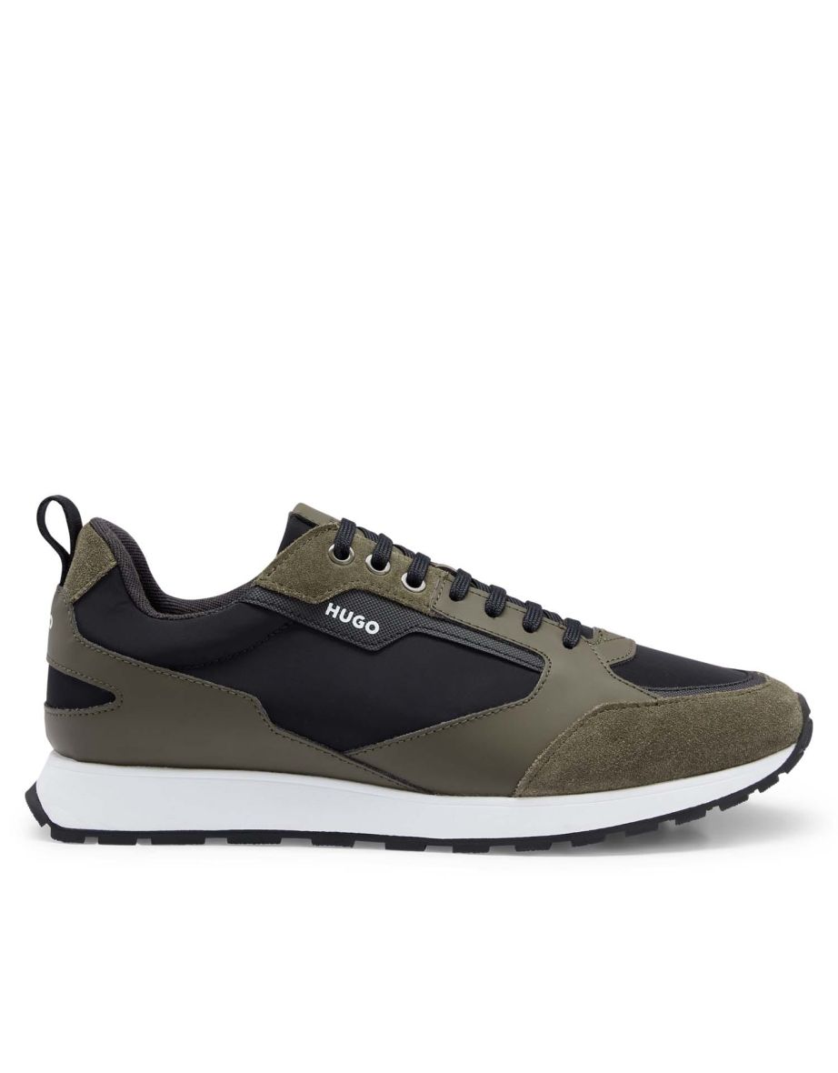Men's Hugo Boss Icelin Running Trainers in Green