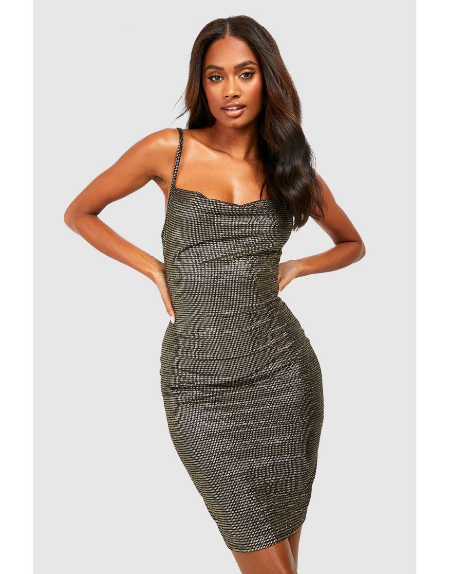 Glitter strappy dress hotsell