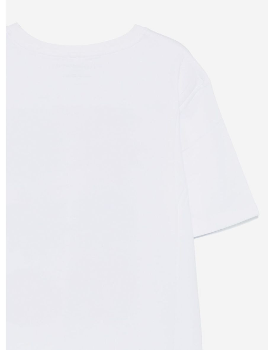 Stella McCartney Girls Logo Print T-Shirt in White - 3