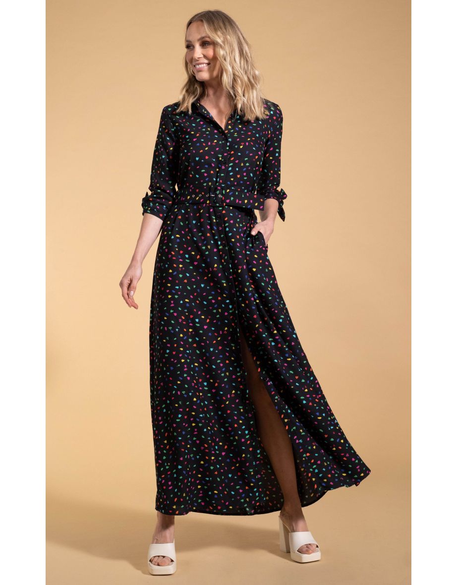 Maxi length shirt dress best sale