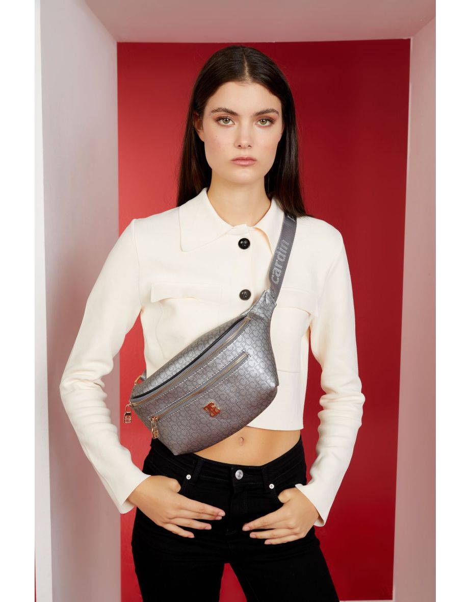 Platinum Small Alphabet Women's Waist Bag