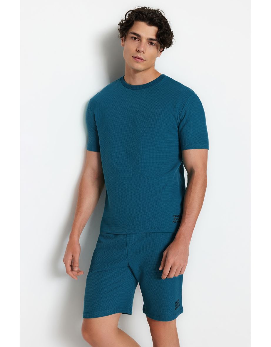Pajama Set - Blue - Plain - 10