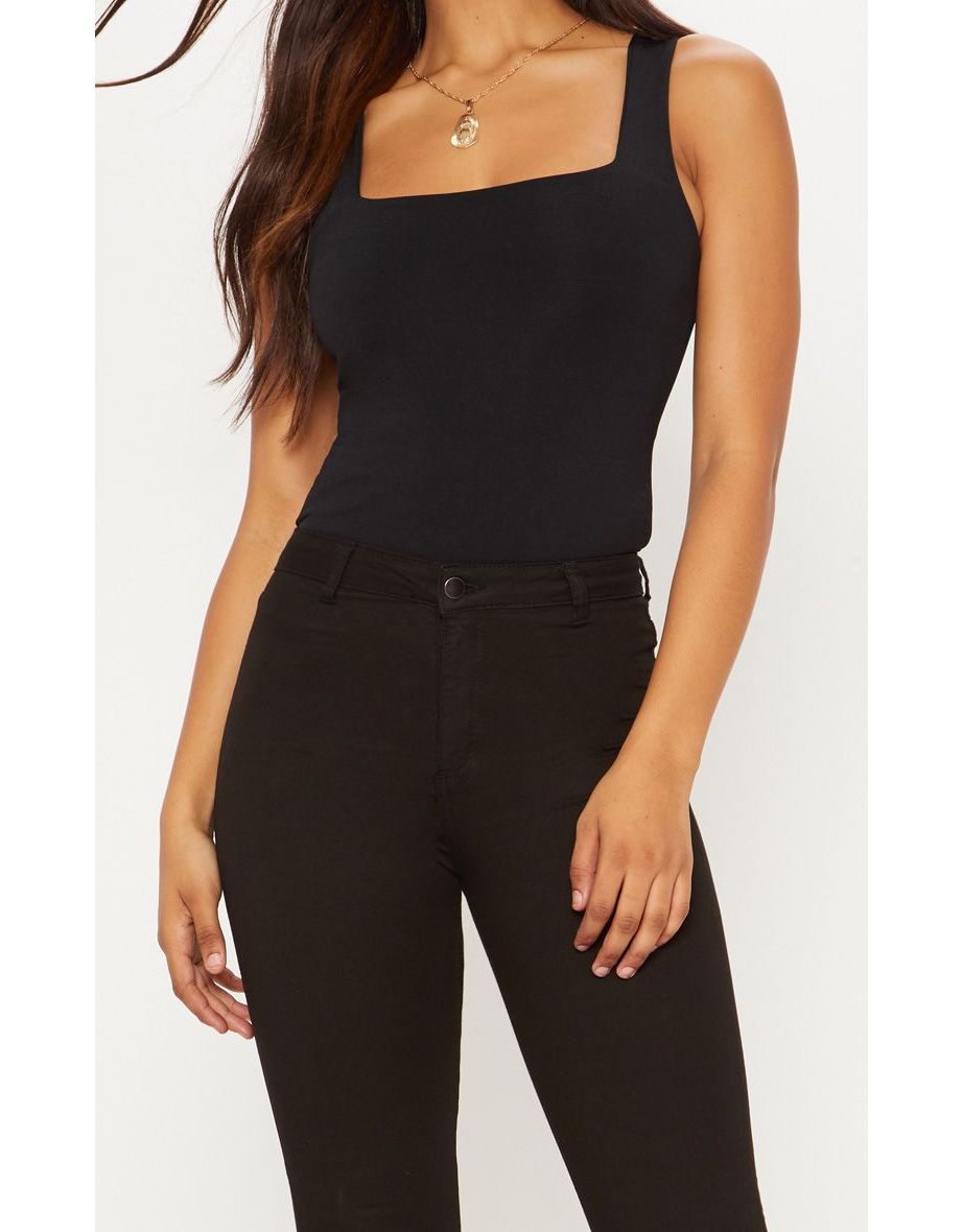 Tall Black Super Stretch Skinny Jeans - 4