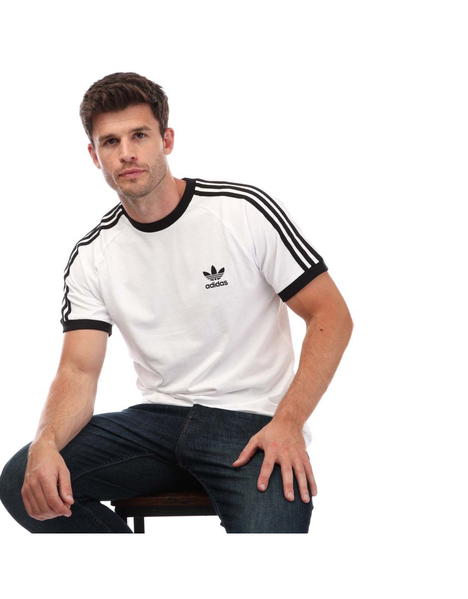 Men's adidas Originals Originals 3 Stripes California T-Shirt in White - 3