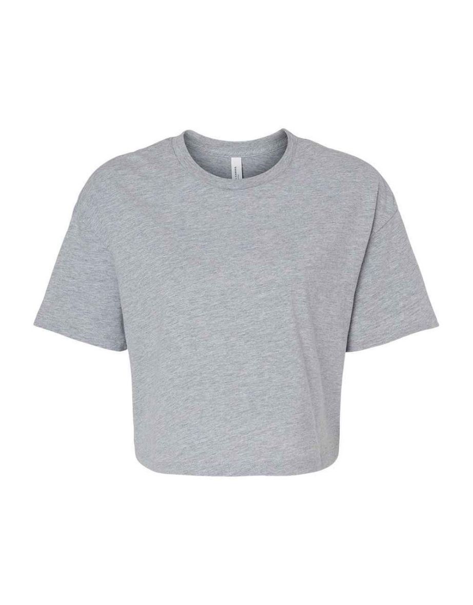 Bella + Canvas Womens/Ladies Jersey Cropped Crop T-Shirt - Athletic Heather - 1