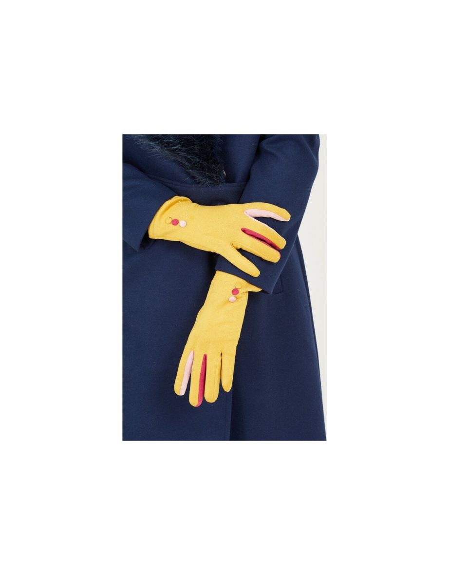 Mustard Button Gloves - 2