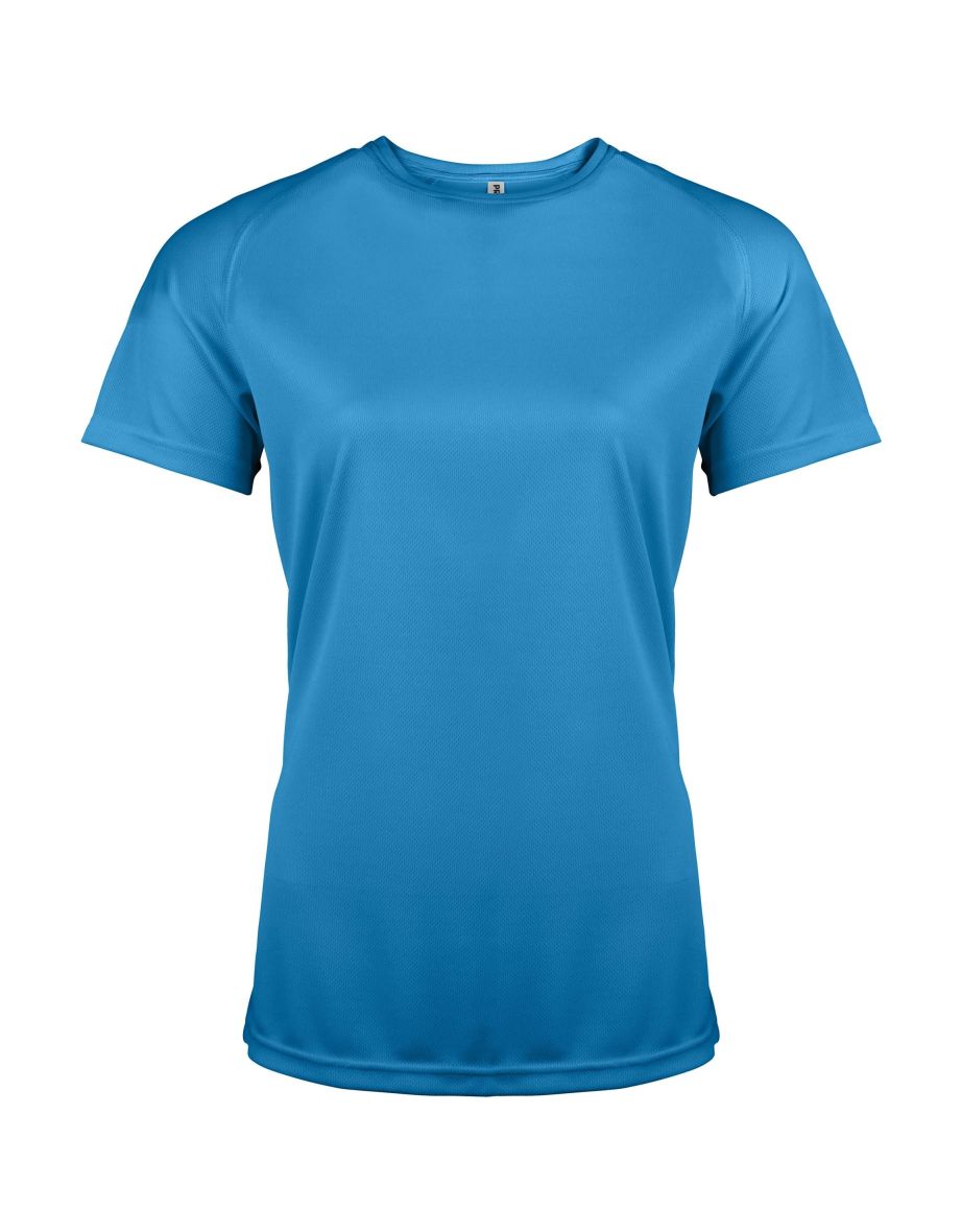 Kariban Proact Womens Performance Sports / Training T-shirt - Aqua Blue
