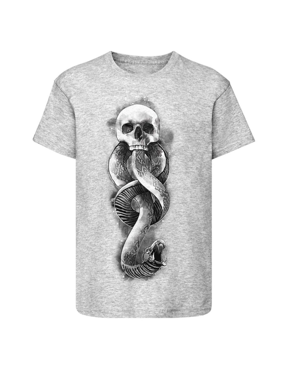 Harry Potter Womens/Ladies Dark Mark T-Shirt - Grey Heather