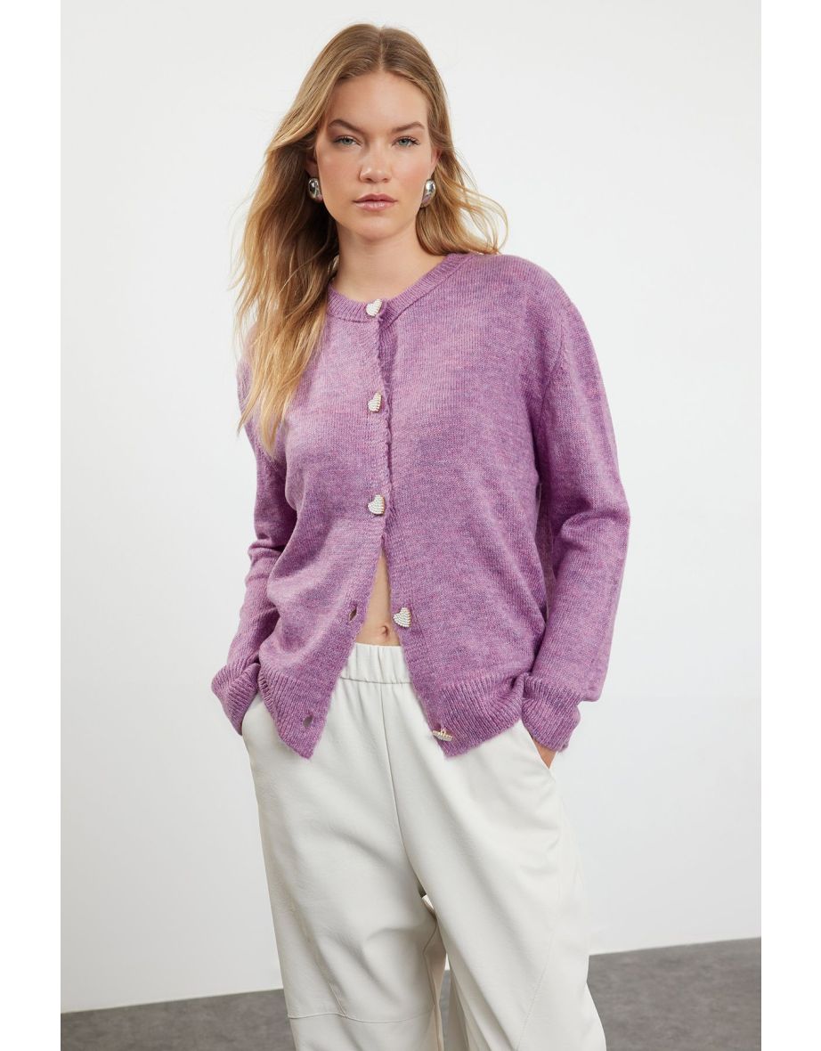 Cardigan - Purple - Regular fit