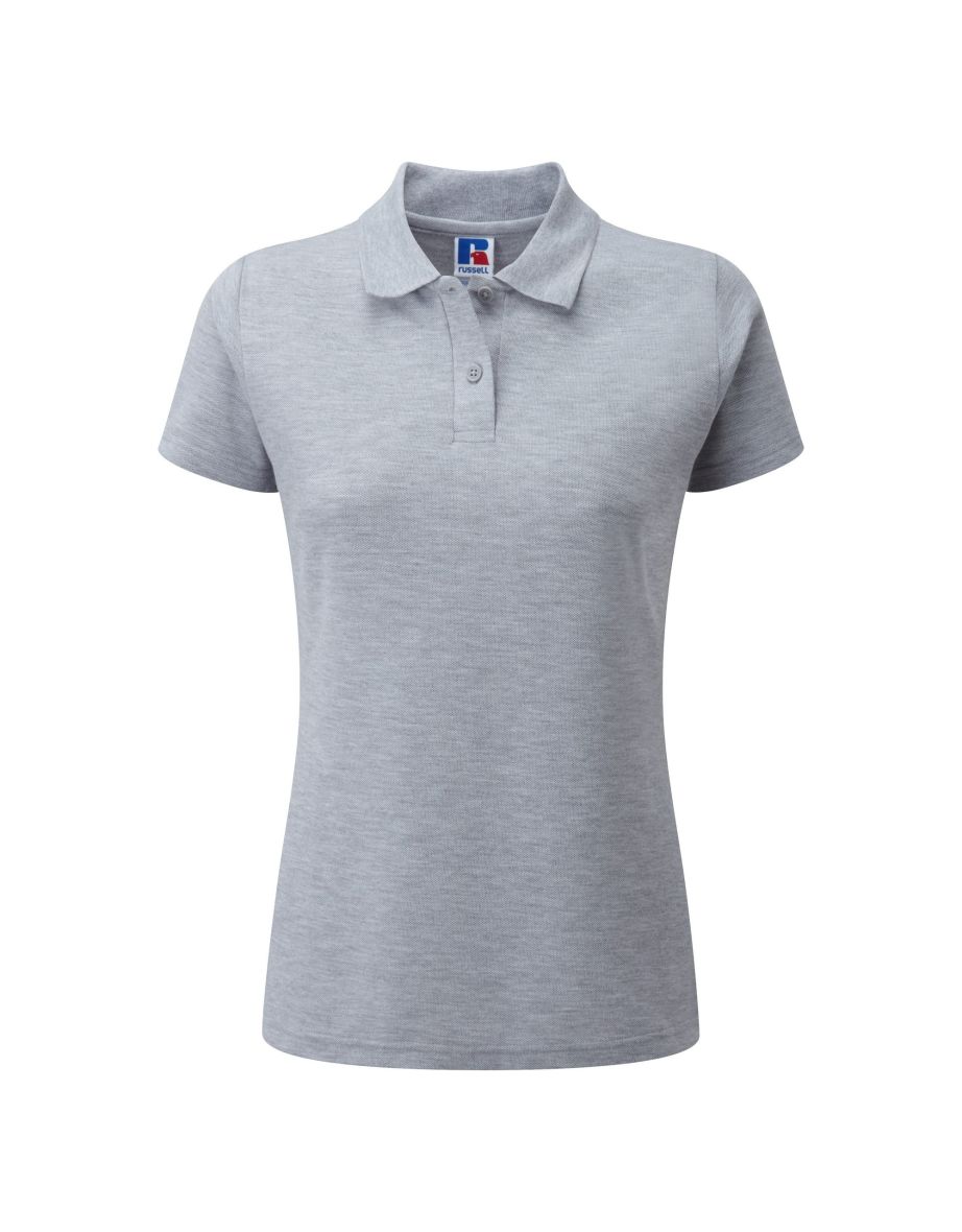 Jerzees Colours Ladies 65/35 Hard Wearing Pique Short Sleeve Polo Shirt - Light Oxford