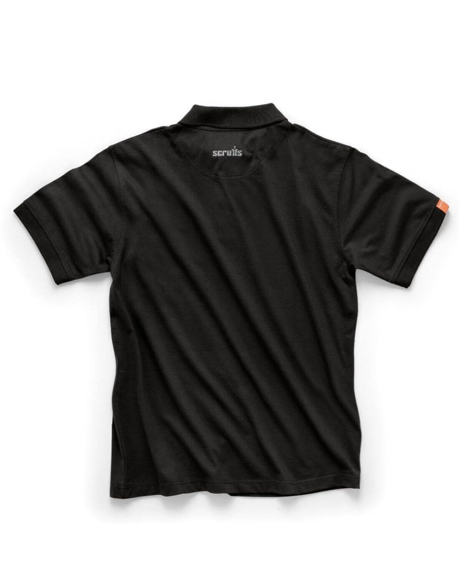 Scruffs Mens Polo Shirt - Black - 1