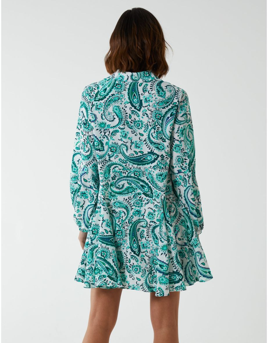 Paisley Button Down Dress - 3