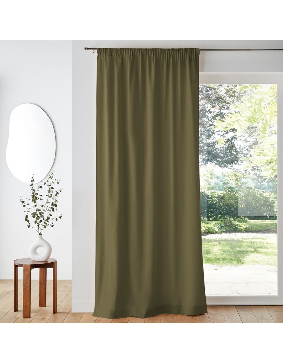 Scenario Cotton Curtain with Gathered Header