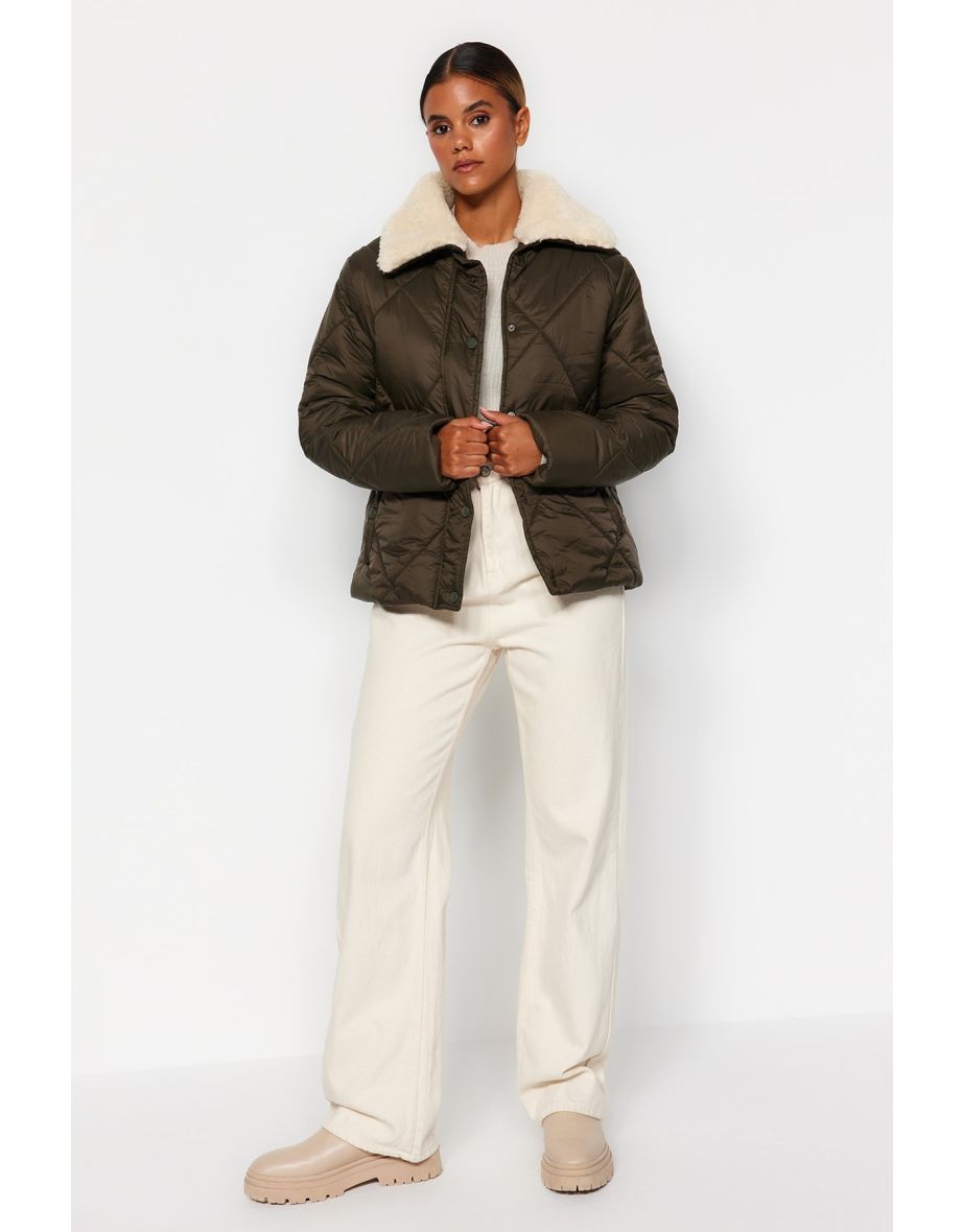 Khaki winter jacket best sale