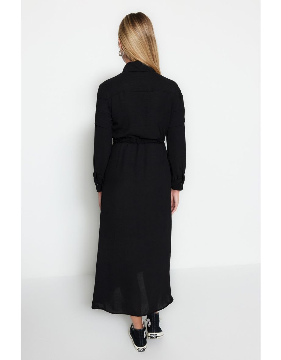 Cap & Abaya - Black - Basic - 5