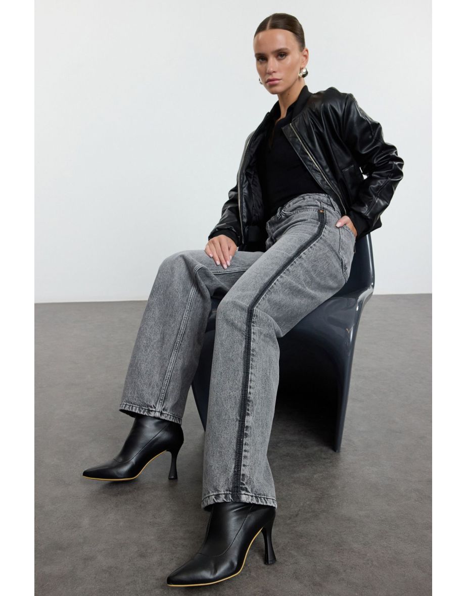 Black Stretch Women's Thin Heel Boots
