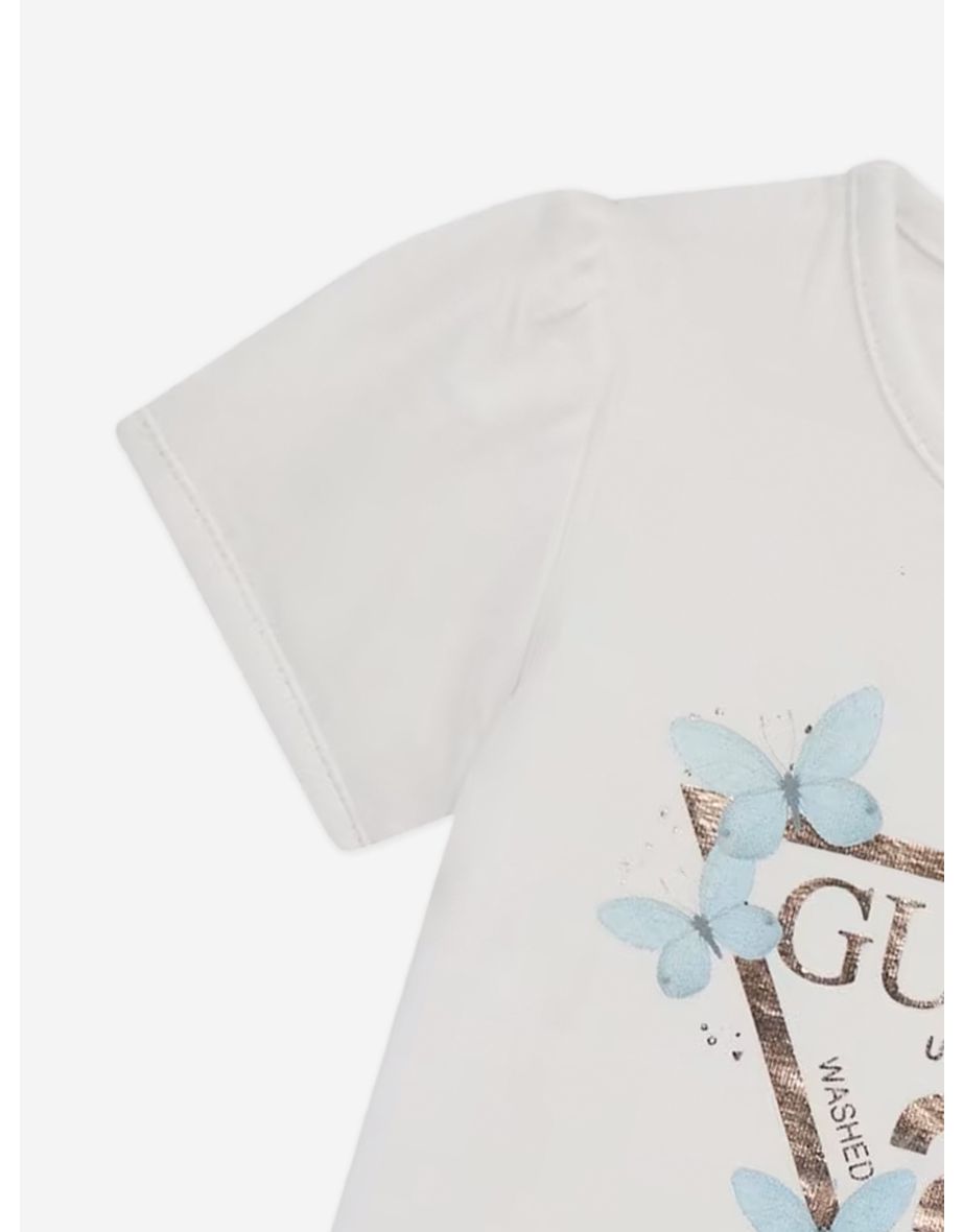 Baby Girls Logo T-Shirt in White - 3