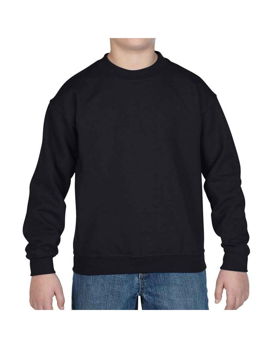 Gildan Childrens/Kids Heavy Blend Drop Shoulder Sweatshirt - Black