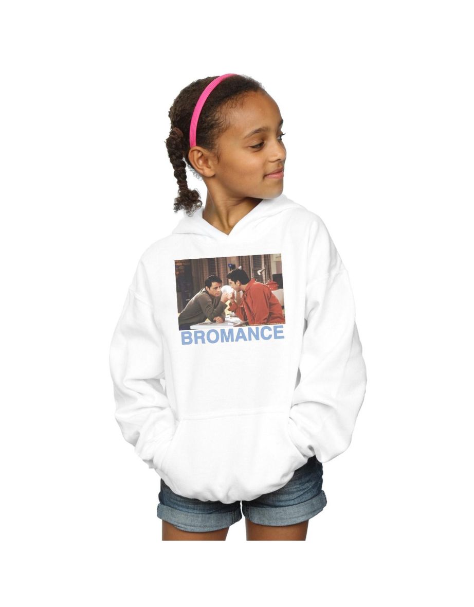 Friends Girls Joey And Ross Bromance Hoodie - White