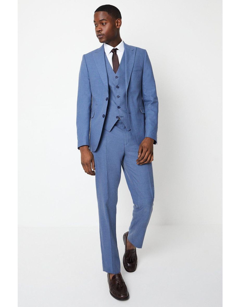 Slim Fit Peak Lapel Wedding Suit Trouser