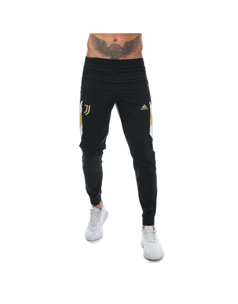 Men's adidas Juventus Icon Woven Tracksuit Bottoms in Black