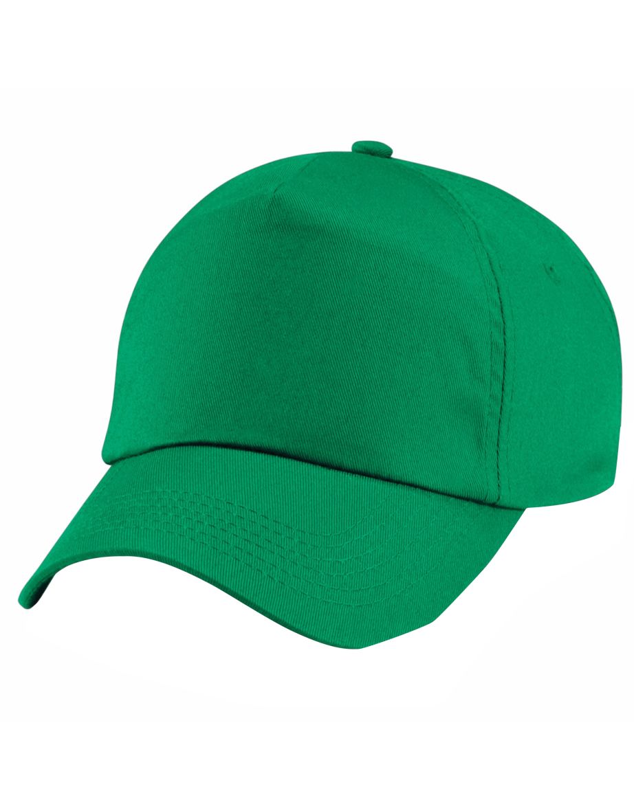 Beechfield Unisex Plain Original 5 Panel Baseball Cap - Kelly Green - 2