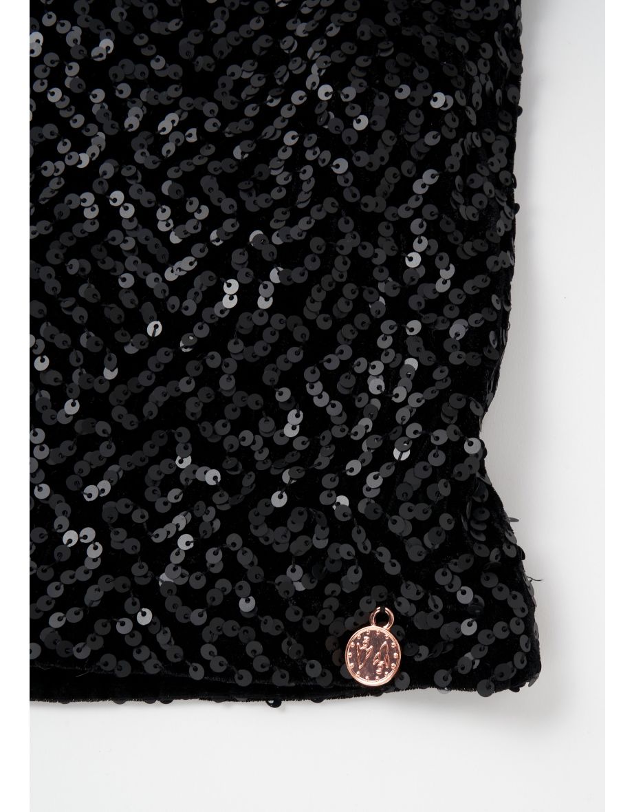 Lexi Matt Sequin Shift Dress - 4
