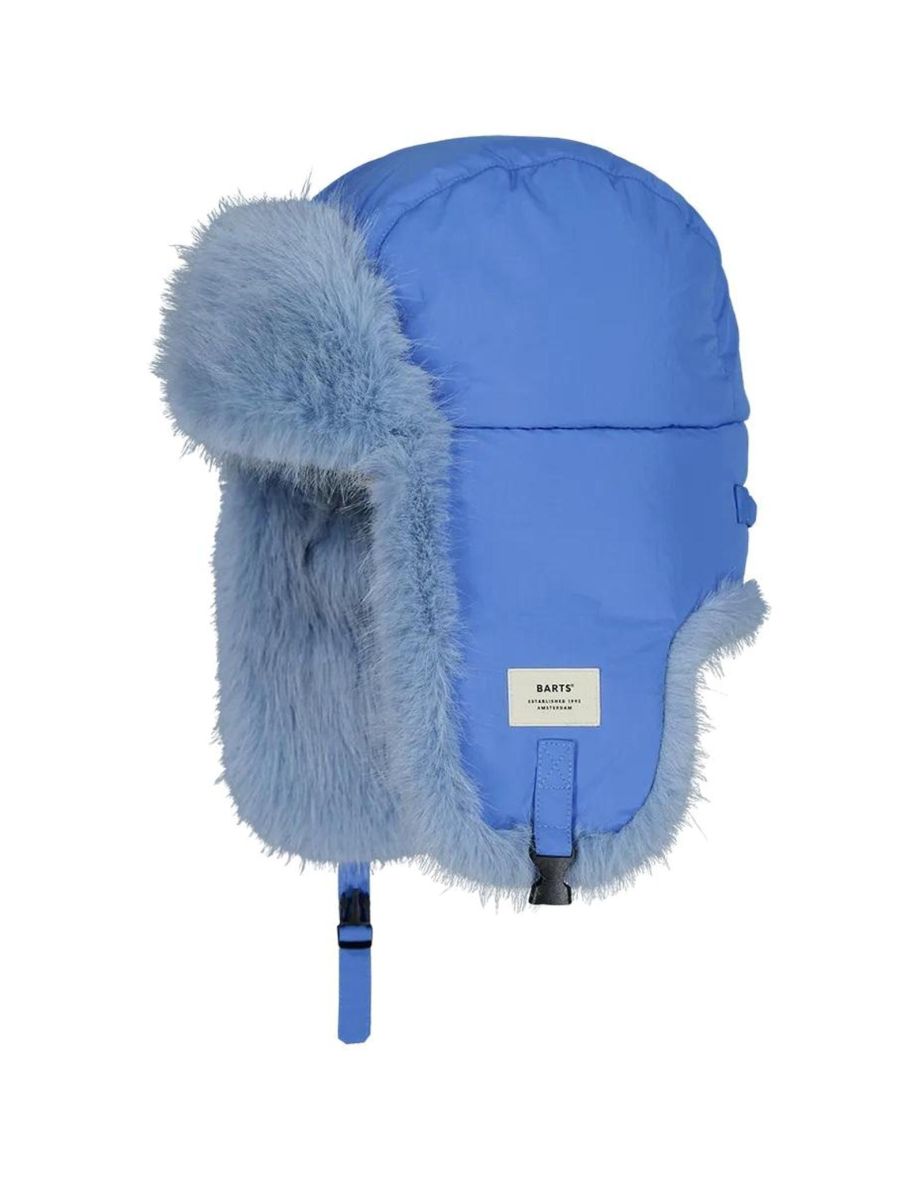 Barts Womens Hawka Bomber Trapper Hat Faux Fur Adjustable Ear Flaps Chin Strap
