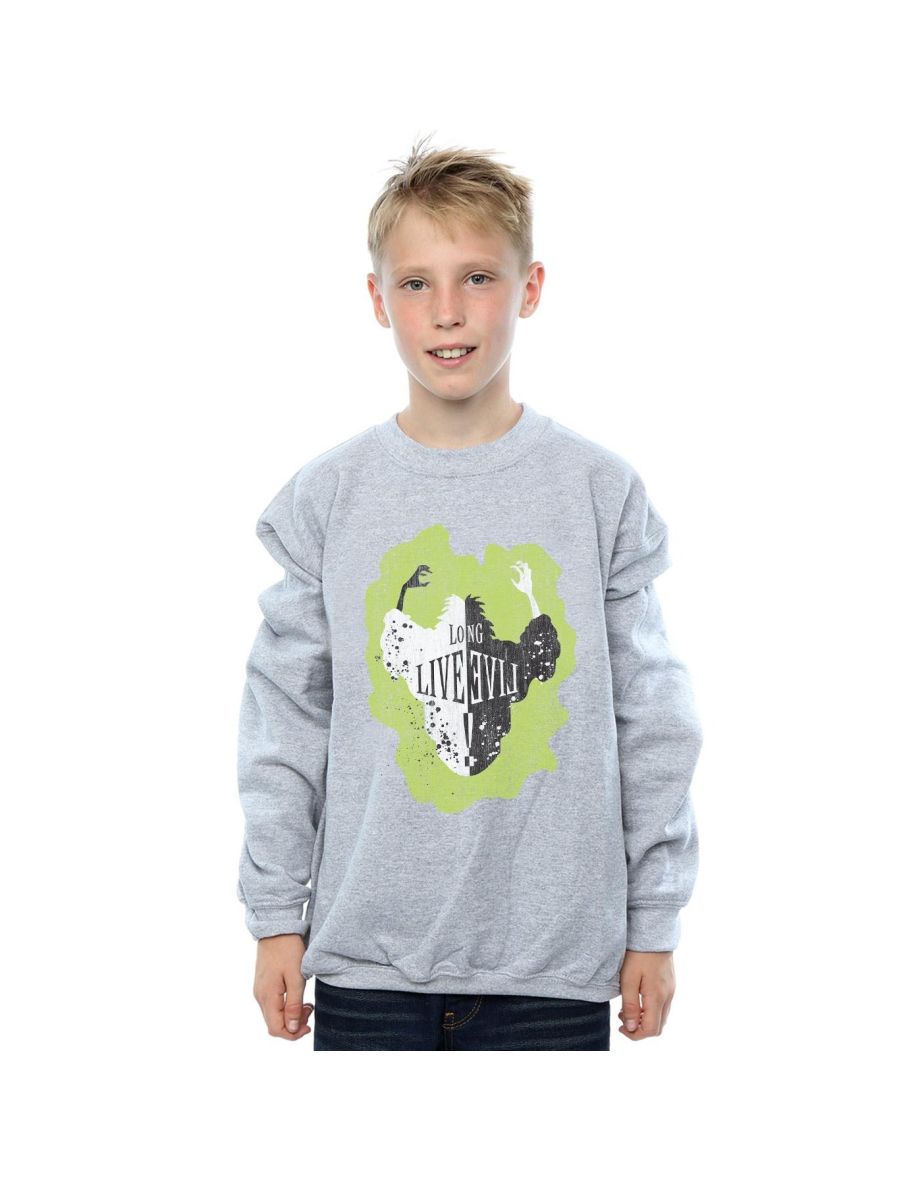 Disney Boys The Descendants Cruella Long Live Sweatshirt - Sports Grey