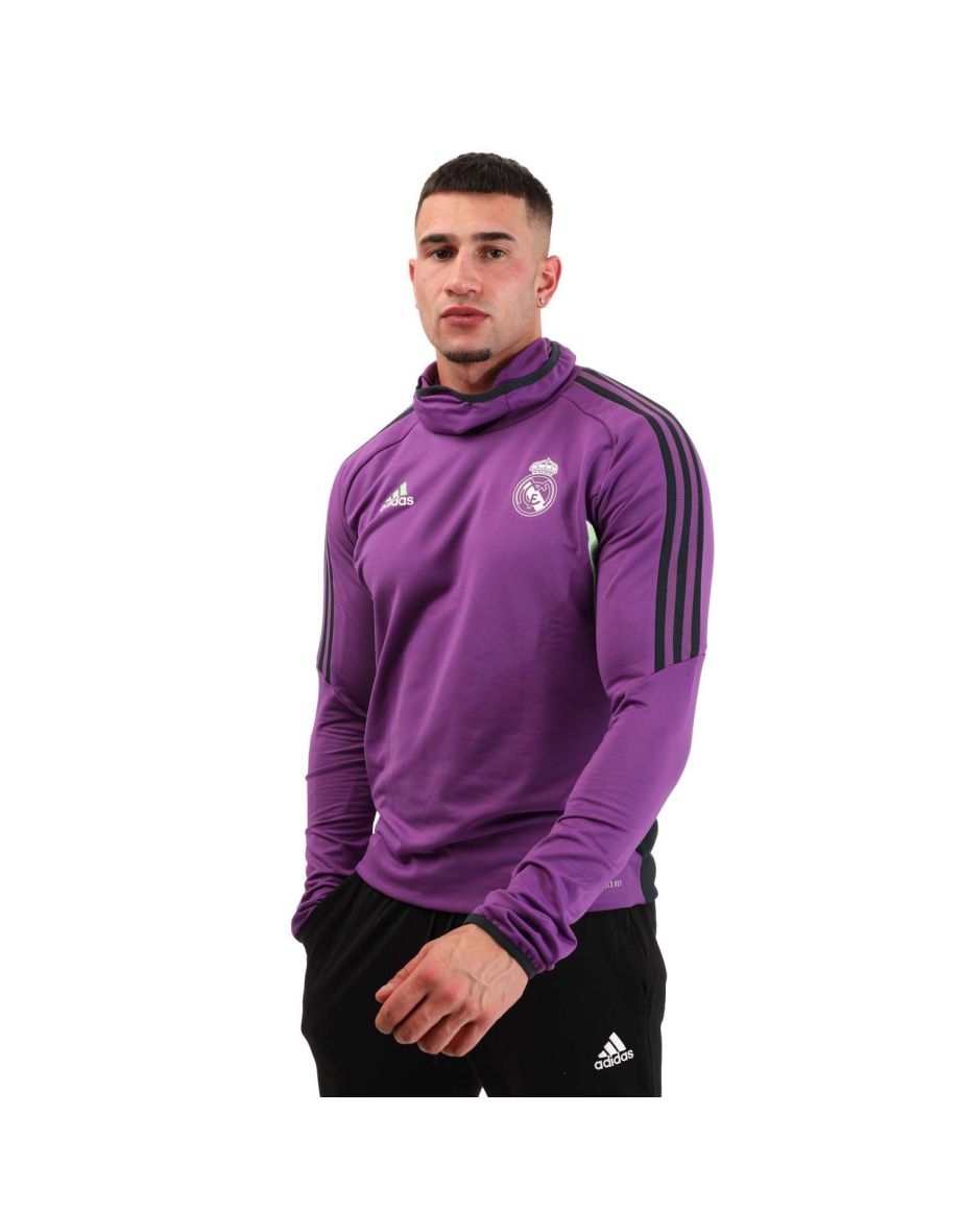 Men's adidas Real Madrid Condivo 22 Pro Training Top in Purple