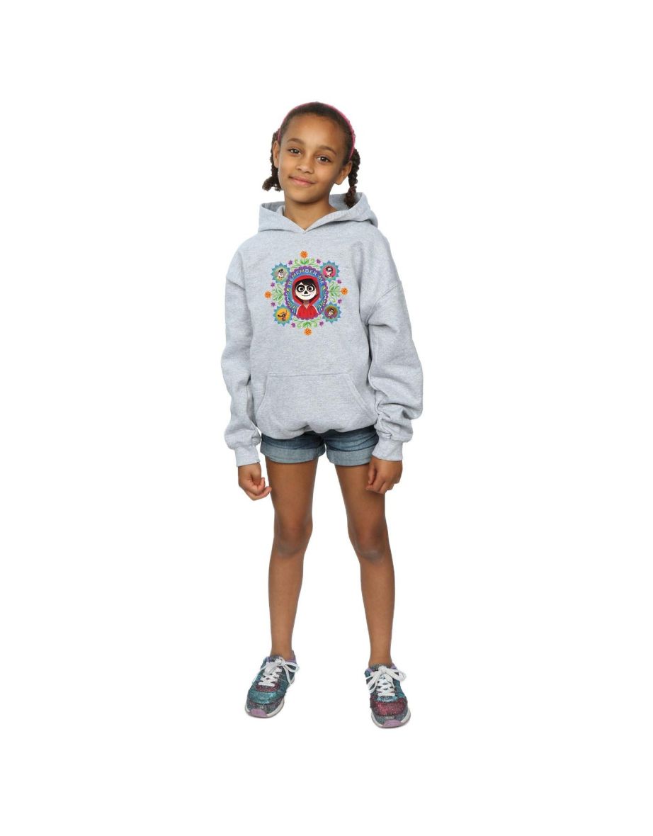 Disney Girls Coco Remember Me Hoodie - Sports Grey
