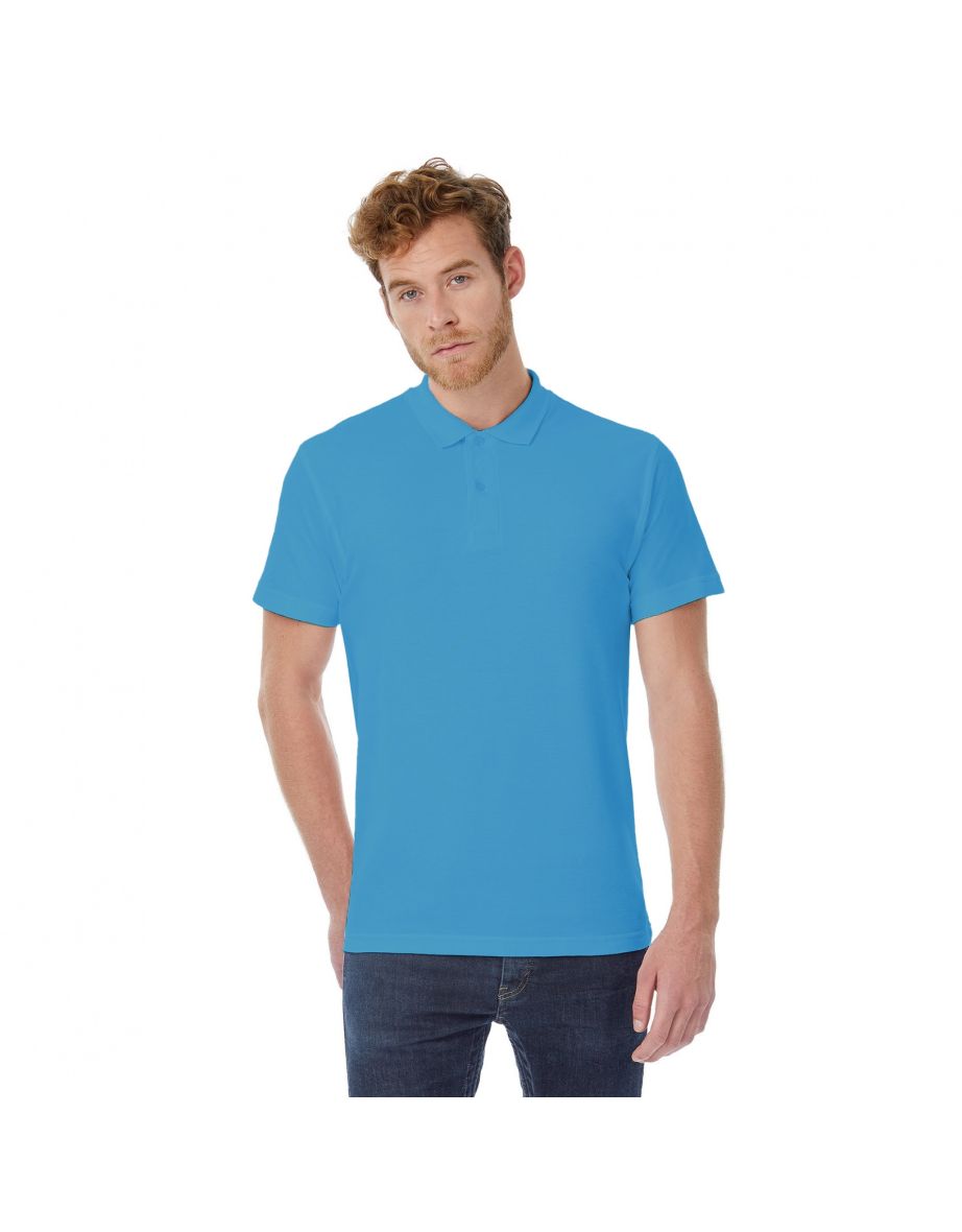 B&C ID.001 Mens Short Sleeve Polo Shirt - Atoll