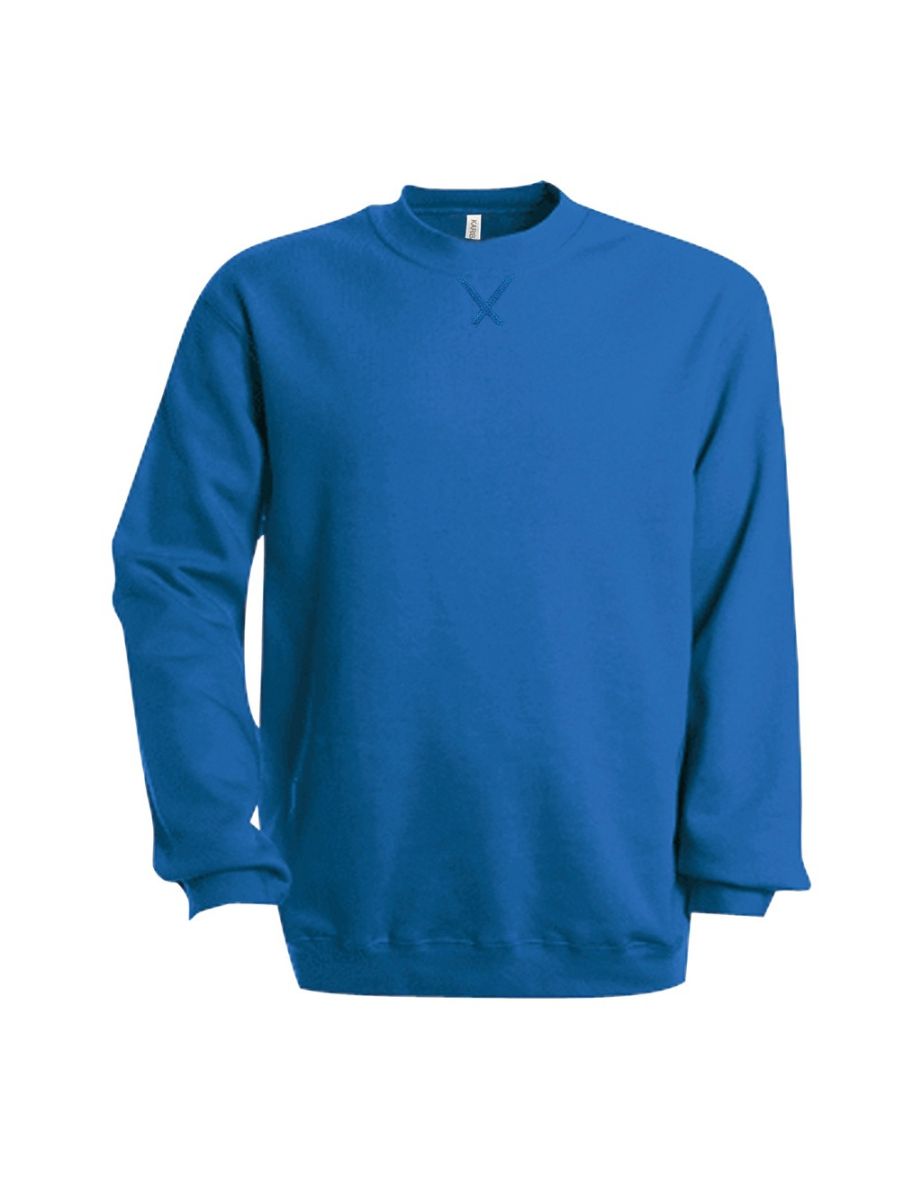 Kariban Mens Plain Crew Neck Sweatshirt - Royal