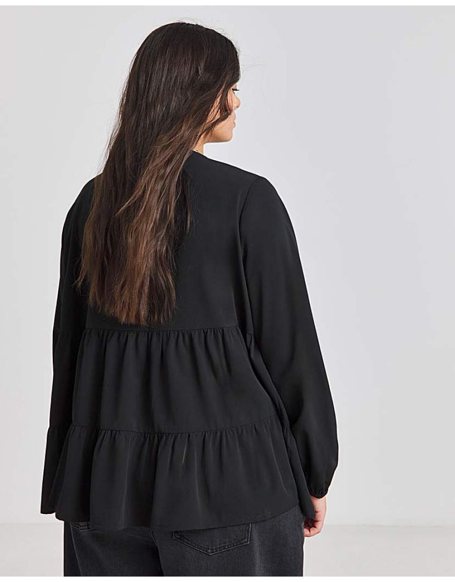 Poly Crepe Smock Top - 3